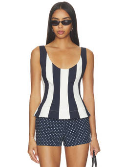 Caroline Constas - Brielle Women's Sleeveless Scoop Neck Top White