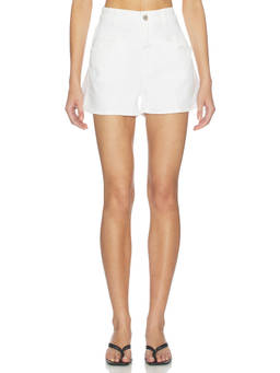 CLOSED - Jocy-x Women's High-Waist Stretch Denim Shorts White