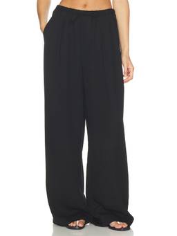 CLOSED - Wynston Women's Drawstring Wide-Leg Palazzo Pants Black