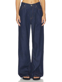 COTTON CITIZEN - Lara Women's Mid-Waist Wide-Leg Jeans Indigo