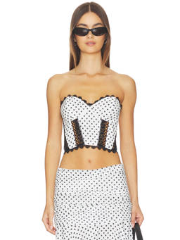 Charo Ruiz Ibiza - Fiare Women's Underwired Boned Bustier White