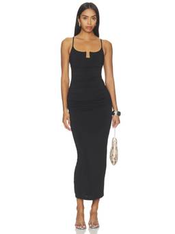 Curaae by Elliatt - Octavia Women's Ruched U-Wire Maxi Dress Black