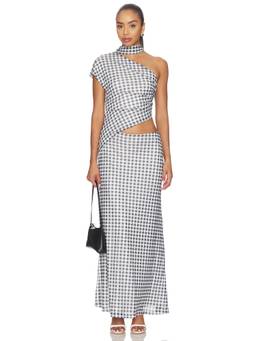 Curaae by Elliatt - Siane Women's One Shoulder Cut-Out Maxi Dress Black
