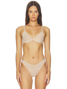 CUUP - Racerback Women's Non-Padded Underwired Mesh Bra Sand