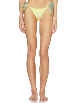Donde Esteban - Formentera Women's Side Tie Recycled Bikini Bottom Multi-Color