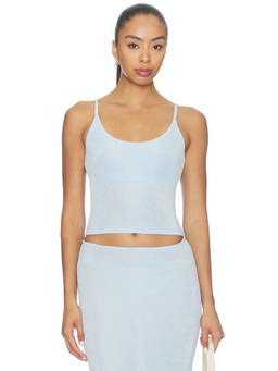 GUIZIO - x REVOLVE Women's Sheer Mesh Shoulder Strap Cami Blue