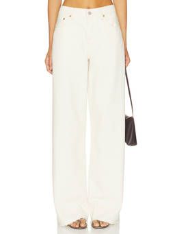 Denimist - Teri Women's Mid-Waist Wide Leg Jeans Khaki