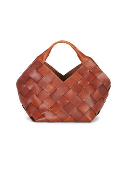 Dragon Diffusion - Handwoven Leather Bucket Bag Tan