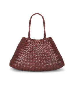 Dragon Diffusion - Santa Croce Big Leather Shoulder Bag Brown
