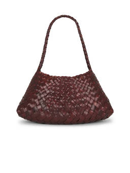 Dragon Diffusion - Rosanna Woven Leather Shoulder Bag Brown