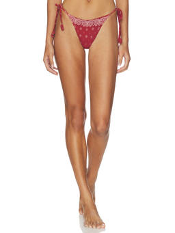 DEVON WINDSOR - Eadie Women's Self Tie Bikini Bottom Merlot