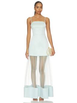 ELLIATT - Marcella Women's Boned Bodice Strapless Maxi Dress Sea Green