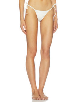 Eterne - Isla Women's Side Tie Adjustable Bikini Bottom Ivory