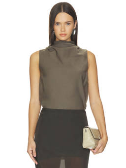 ET OCHS - Monroe Women's Sleeveless High Neck Bodysuit Mushroom
