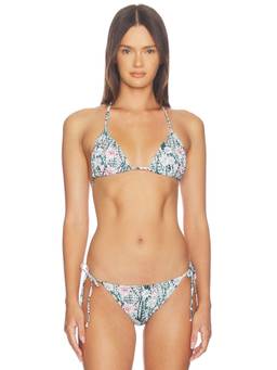 eywasouls malibu - Kaya Women's Unpadded Halter Neck Bikini Top Cactus Bloom