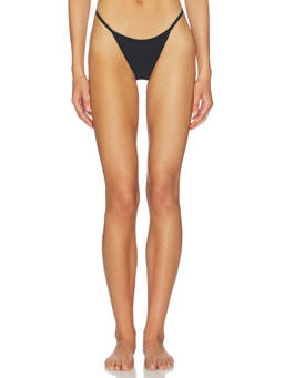 FAE - Jones Women's Brazilian Elastic Waist Bikini Bottom Black