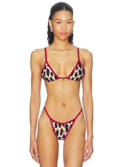 FAE - Lumi Women's Unpadded Tie-Up Bikini Top Red