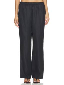 FAITHFULL THE BRAND - Capriolla Women's Elastic Waist Wide-Leg Palazzo Pants Black
