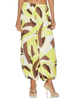 FAITHFULL THE BRAND - Kortez Women's Elastic Waist Balloon Palazzo Pants Multi-Color