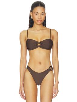 FAITHFULL THE BRAND - Maya Women's Underwire Unpadded Bikini Top Brown
