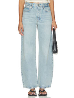 FRAME - The Bow Women's High-Waist Wide Jeans Blue