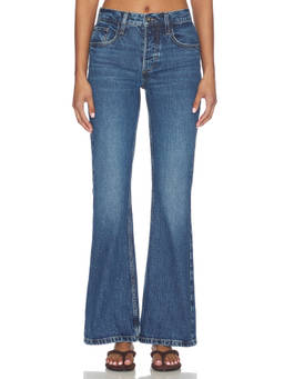 Favorite Daughter - Maurice Women's Mid Rise Flared Jeans Blue