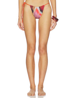 Feners - Women's Side Tie-Up Bikini Bottom Multi-Color