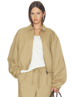 Fear of God ESSENTIALS - Full Zip Women's Twill Work Jacket Dune