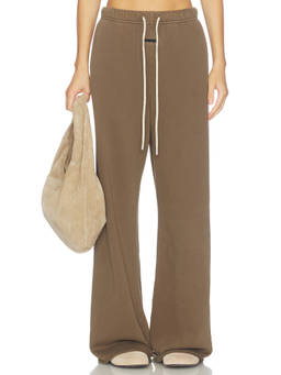Fear of God ESSENTIALS - Undone Cut Women's Drawstring French Terry Loungewear Olive