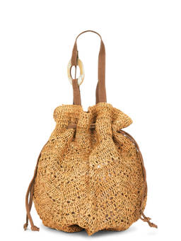 florabella - Antilles Crochet Raffia Tote Bag Frappe
