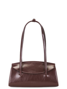 Freja New York - Caroline Vegan Leather Shoulder Bag Raisin