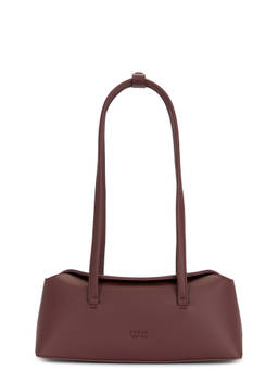 Freja New York - Mini Faux Leather Shoulder Bag Fig