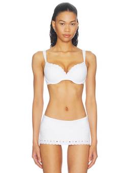 Frankies Bikinis - X Paige Lorenze Women's Padded Underwire Bikini Top White