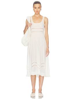 Free People - Intimately Voile Lace Women's Sleeveless Midi Dress Ivory
