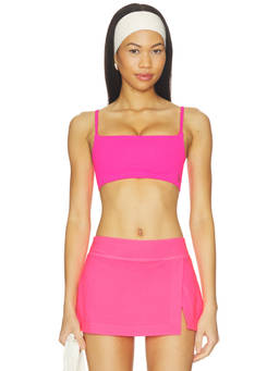 Free People - FP Movement Women's Reversible Ribbed Pull-On Sports Bra Pink