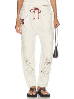 Free People - Rockaway Craft Women's Drawstring Pull-On Pants Tofu
