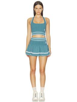 Free People - FP Movement Women's Ribbed Halter Neck Skirt Set Teal