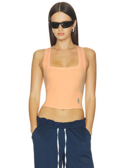 Free People - x FP Movement Women's Sleeveless Square Neck Cami Top Peach