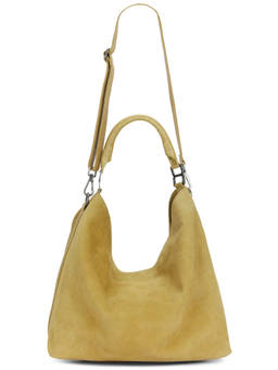 Free People - Suzie Suede Slouch Tote Bag Gold