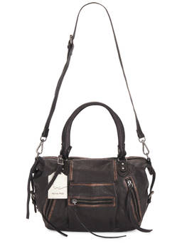 Free People - Baby Emerson Leather Tote Bag Black