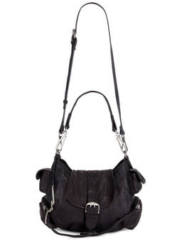 Free People - Baby Asher Leather Tote Black