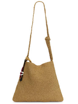 Free People - Coastal Crush Raffia Tote Bag Beige