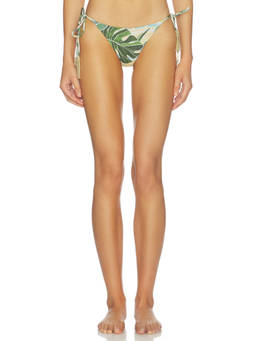 FARM Rio - Mosaic Rio Women's Tie-Up Lurex Bikini Bottom Multi-Color