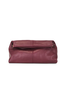 Flattered - Clay Leather Clutch Burgundy