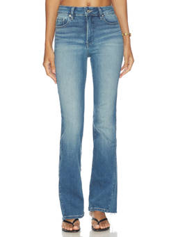 Good American - Soft Tech Women's Mid-Waist Stretch Bootcut Jeans Indigo