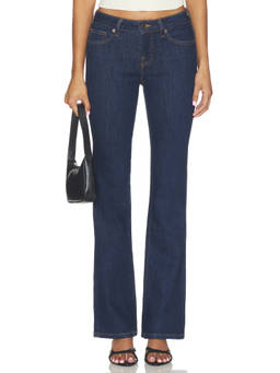 Good American - Women's Low-Rise Super Stretch Bootcut Jeans Indigo