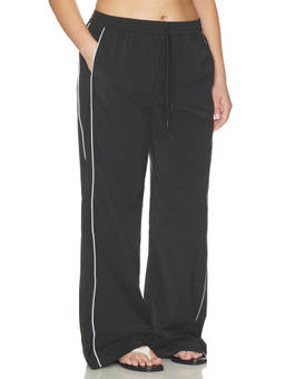 Good American - Sport Women's Drawstring Ripstop Trackpants Black