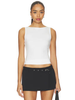Geel - Clark Women's Sleeveless Jersey Tank Top White