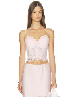 Generation Love - Miami Lace Women's Padded Underwired Bustier Pink