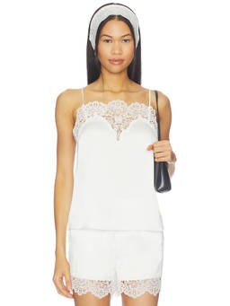 Generation Love - Lace Combo Women's Sleeveless Shoulder Straps Cami White